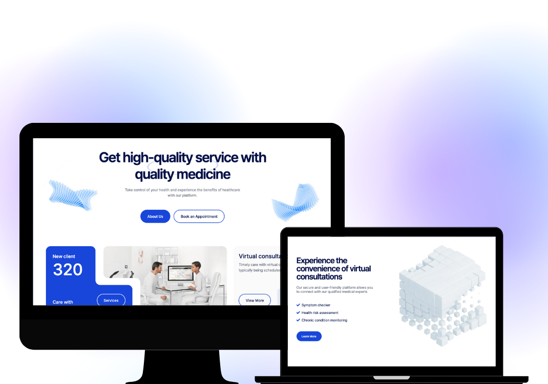 CityLife Health Clinic website, inner pages